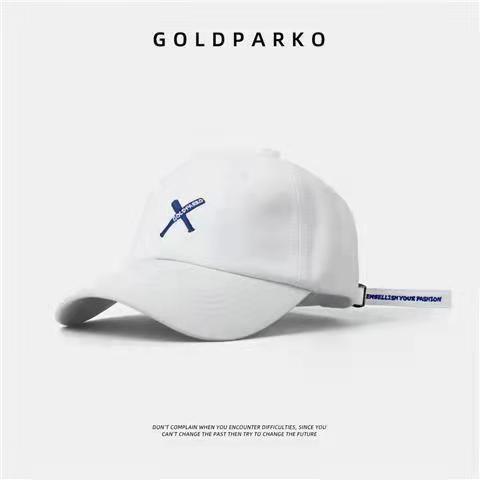 Topi Baseball Adjustable Motif Bordir GOLDPARKO Gaya Korea Untuk Pria Dan Wanita