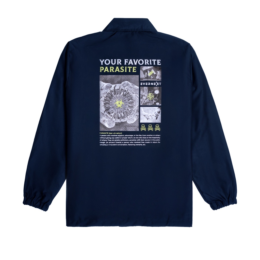 JAKET PRIA - JAKET COACH SALVIO HEXIA - JAKET WINDBREAKER - JAKET PARASUT - JAKET PARASUT PRIA-PARASITE NAVY