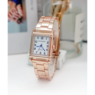 BAJ Jam Tangan Wanita Analog Quartz Casual Fashion Strap Rantai Stainless Steel Import Couple Pria HP016