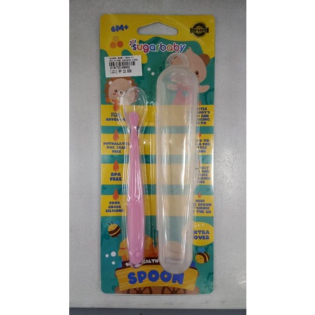 SENDOK SILIKON BAYI - SUGAR BABY HEALTHY SILICONE SPOON CASE
