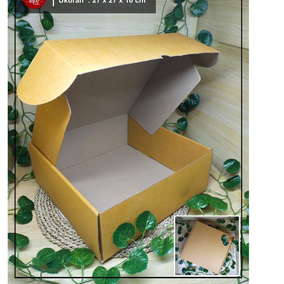 

[Terlaris Today] Kardus / Box Pudding LS - size 27 x 27 x 10 cm Karduskue/Kemasankue/Karton/Box/Hamp