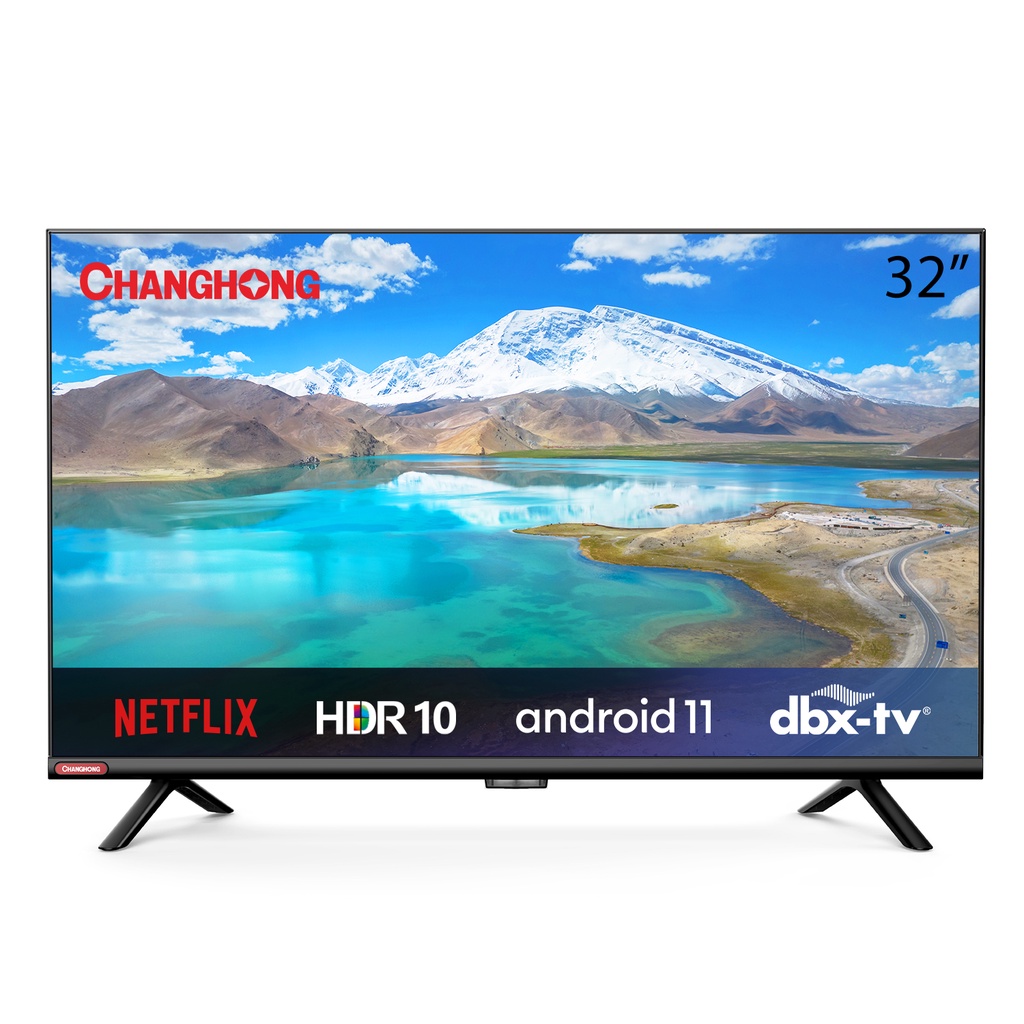 NEW Changhong 32 Inch Android 11 Frameless Smart TV Digital LED TV HD (L32G7N) -Netflix-Youtube Garansi Resmi 3 Thn