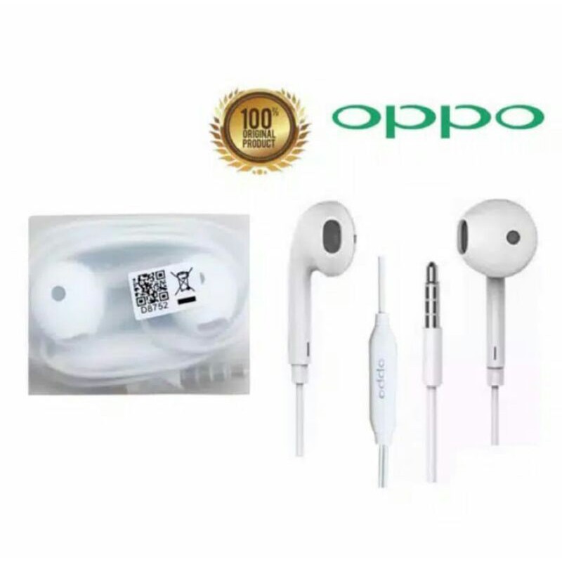 hensfree earphone oppo original cabutan headset oppo original