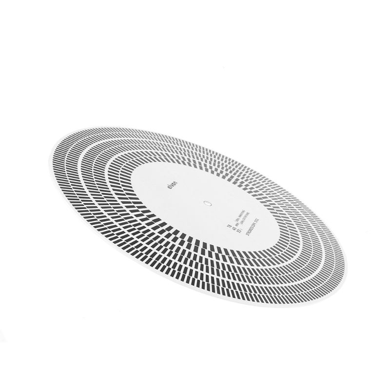 btsg LP Vinyl Record Turntable Phono Tachometer Calibration Strobe Disc Stroboscope Mat 33 45 78 RPM