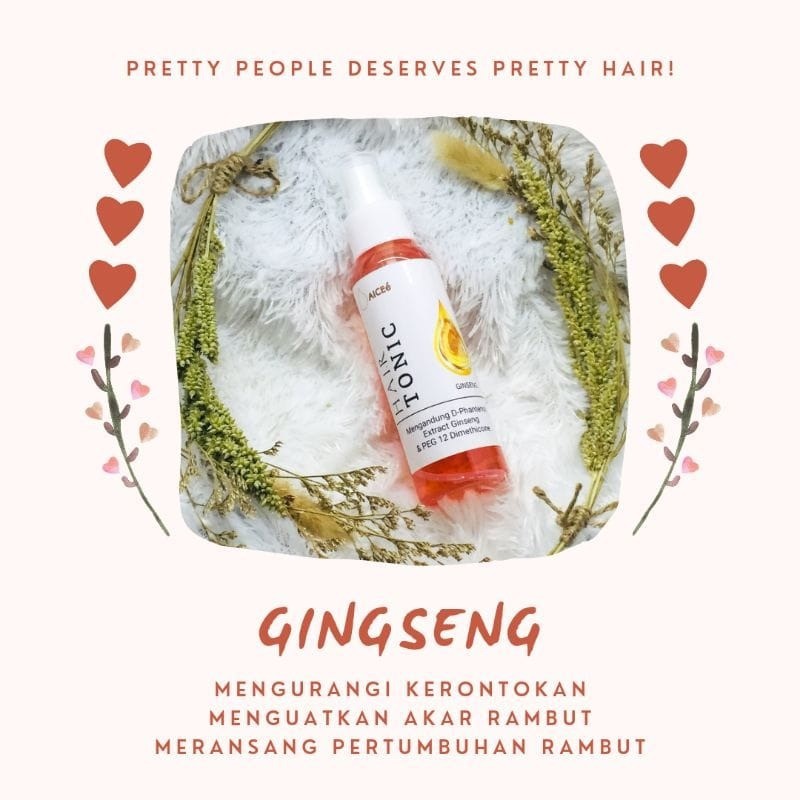 Hair Tonic By ACL BPOM Serum Tonik Vitamin Rambut Spray Ala Salon 60ml 100ml Treatment Anti Rontok Nutrisi Akar Kulit Kepala Aloevera Ginseng-3