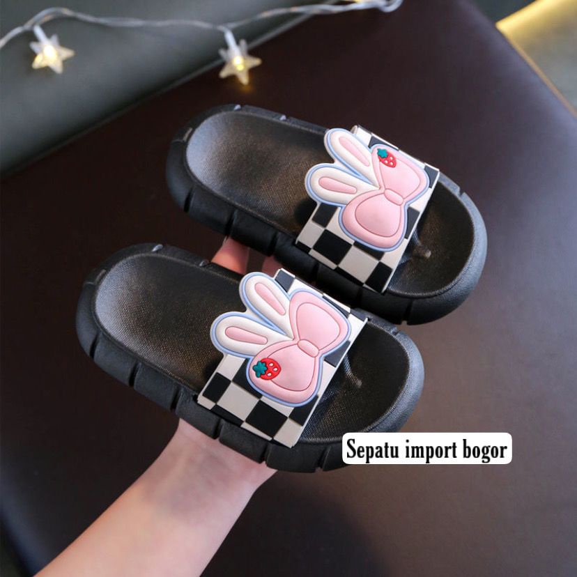 Sandal Anak Jelly PITA Rabbit Stawberry Import