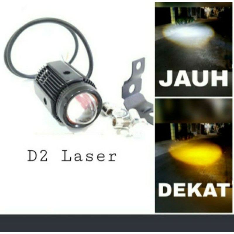 Lampu tembak D2 laser mini LED Foglamp universal motor