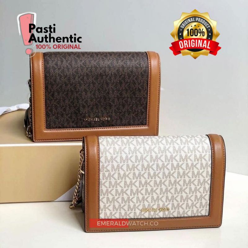 MK Jet Set Large Logo Crossbody Bag