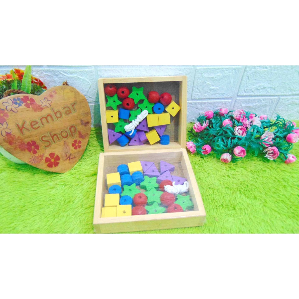 K-RONCE MONTESSORI MAINAN EDUKASI KREATIVITAS ANAK APE KOTAK MERONCE BENTUK TK PAUD