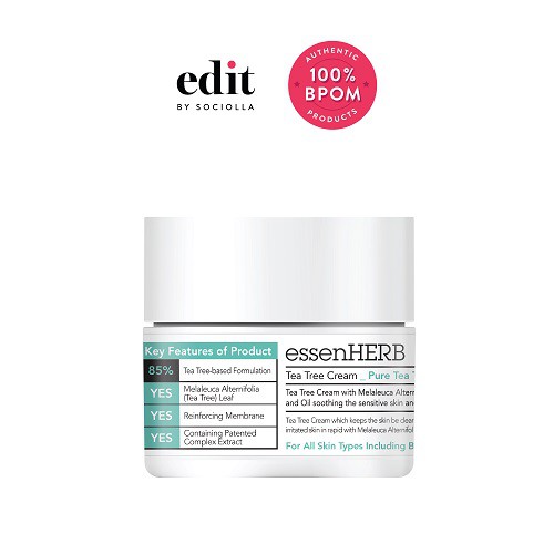 

EssenHerb TEA TREE Cream - Size - 50 gr - Edit by Sociolla