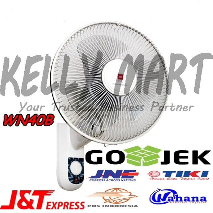 KDK Wall Fan wallfan WN40B Kipas Angin Dinding Tembok kdk - Putih