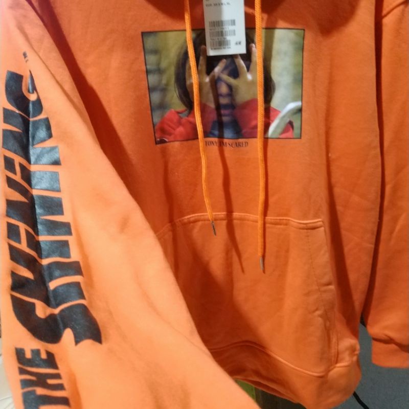 Hoodie Hnm The Shining Oren Orange Pria Wanita Full Tag Free Paper Bag