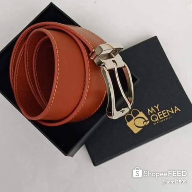 Sabuk kulit sapi asli