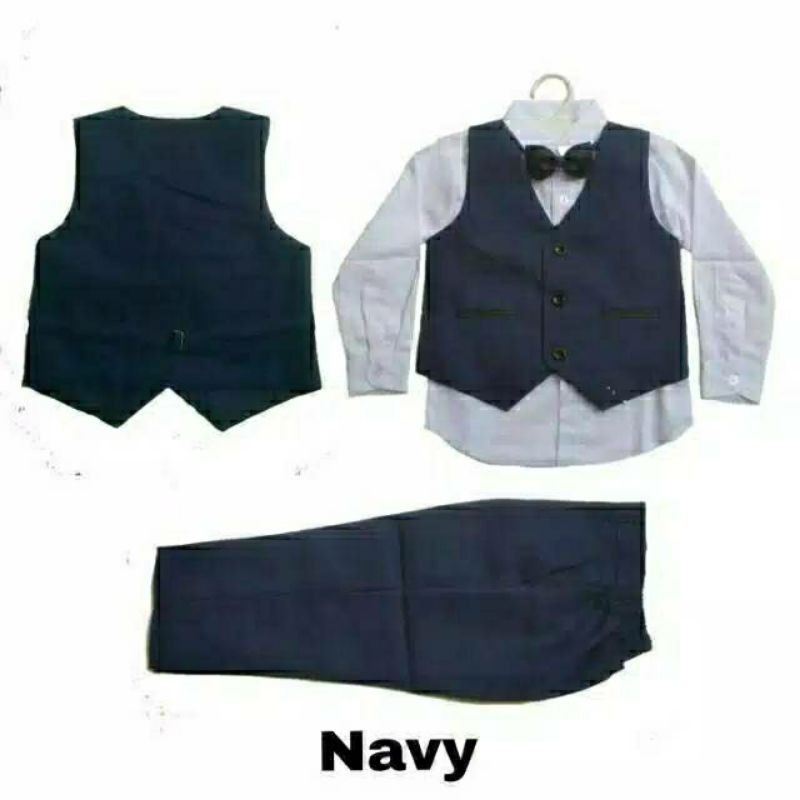 Setelan Rompi Baju Pesta anak umur 6 - 10 tahun  / Jas Anak