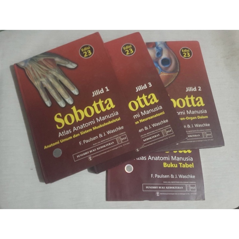 Sobotta Edisi 23 Jilid 1-3 + Buku Tabel