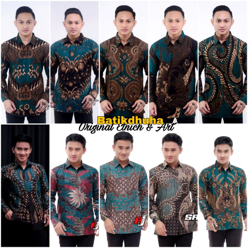 ATASAN BATIK PRIA WARNA HIJAU IJO GREEN LENGAN PANJANG / SERAGAM BATIK PRIA WARNA HIJAU #batikartis