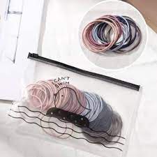 Ikat Rambut Korea Polos Anak Dewasa Aksesoris Pita Fashion Gelang Tangan Bahan Kain