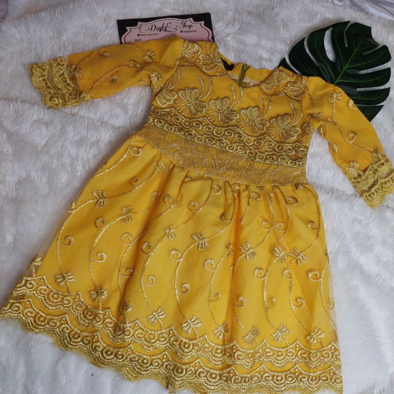 Gamis Burkat anak perempuan/gamis anak 1 tahun/Baju anak perempuan