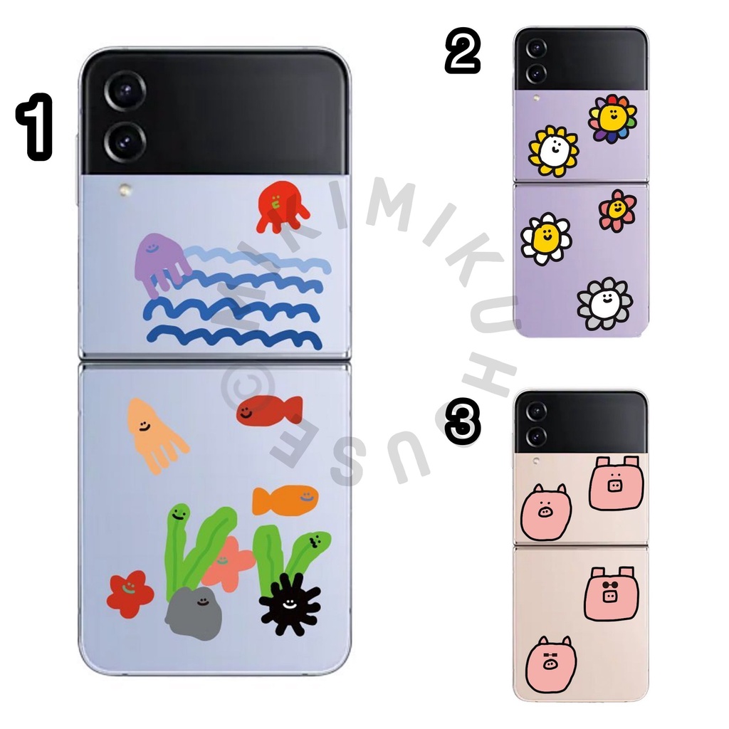 KOREA Z FLIP 4 CASE garcontimide CASING COVER HP ZFLIP4 SAMSUNG BRAND DESIGN KOREAN
