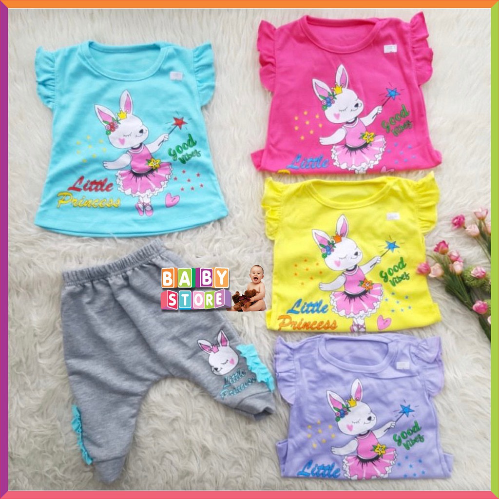 ❤ FashionBabies ❤ SETELAN CELANA JOGGER BAYI PEREMPUAN / BABY GIRL PANTS TEE ALLSIZE