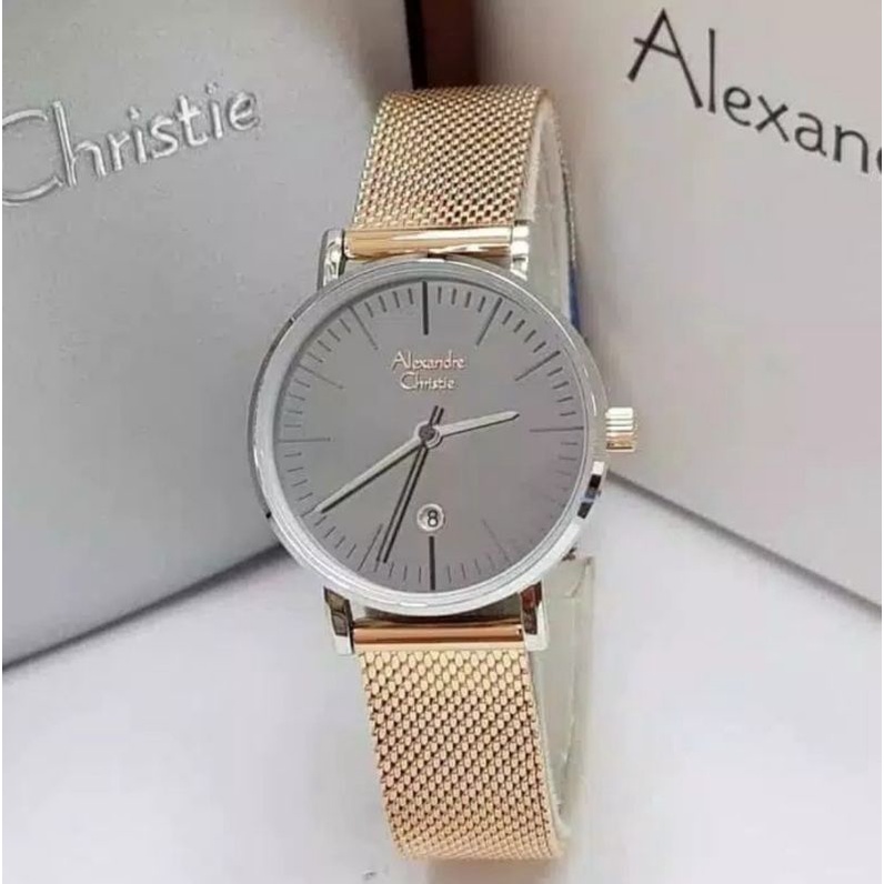 Alexandre christie Wanita Ac 6399 Stainles Steel/Garansi Resmi 1 Tahun