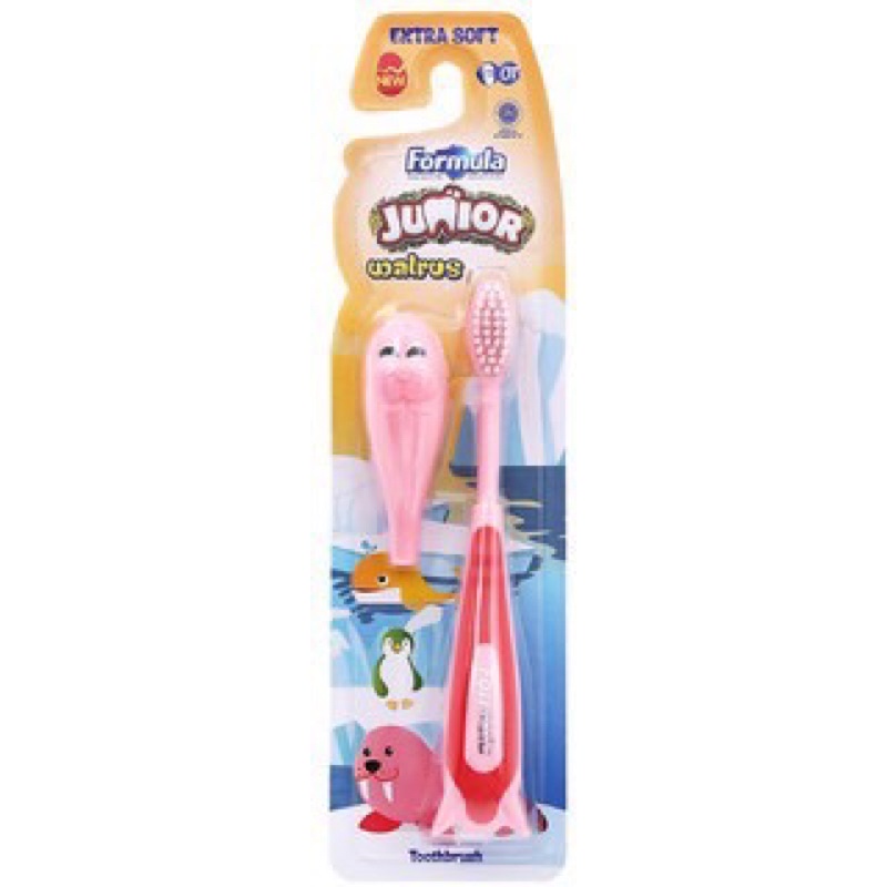 Formula Sikat Gigi Anak Walrus Junior Toothbrush Kids + Penutup Sikat