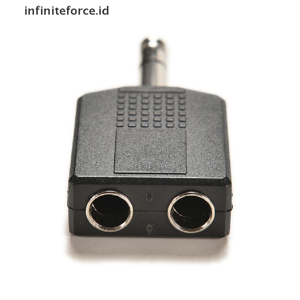 (Infiniteforce.Id) Adapter Jack Audio Stereo 6.35mm Ke 2 Arah 4 &quot;Untuk Headphone