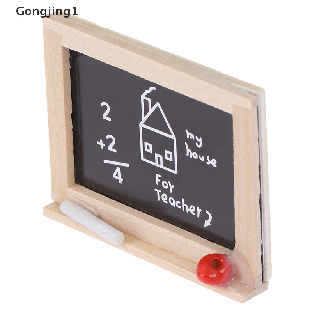 Gongjing1 1Pc Miniatur Papan Tulis Mini Skala 1: 12 Untuk Aksesoris Kamar Anak