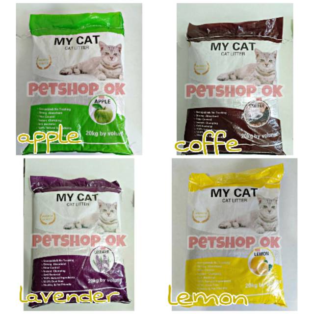 Pasir Gumpal MY CAT 20kg 25ltr /  Pasir kucing