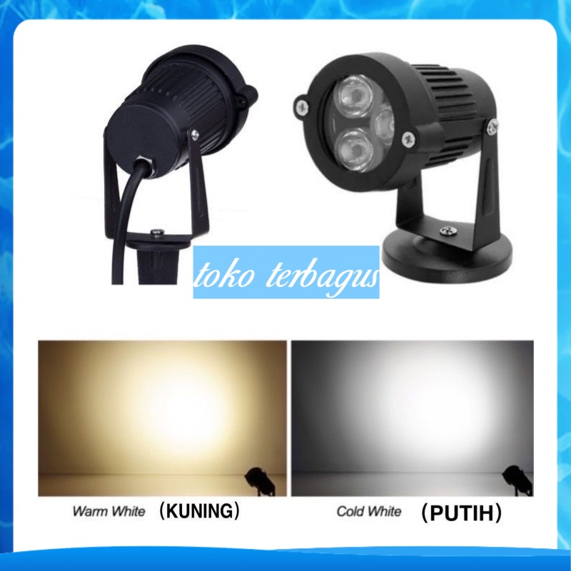 lampu taman led / halaman / sorot led / outdoor led 3w 3watt 5w tancap