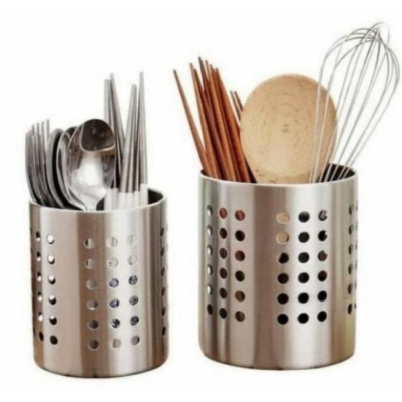Tempat Sendok Stainless Steel Medium