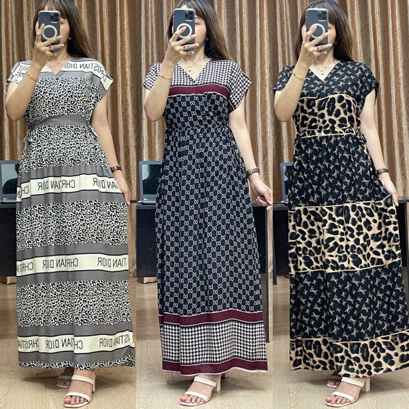 Daster dress VERA LONG DRESS kimono kekinian