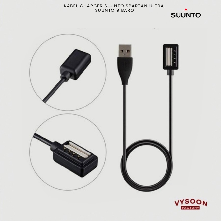 Kabel Charger Suunto Spartan Ultra Suunto 9 Baro Non Baro Wrist HR USB