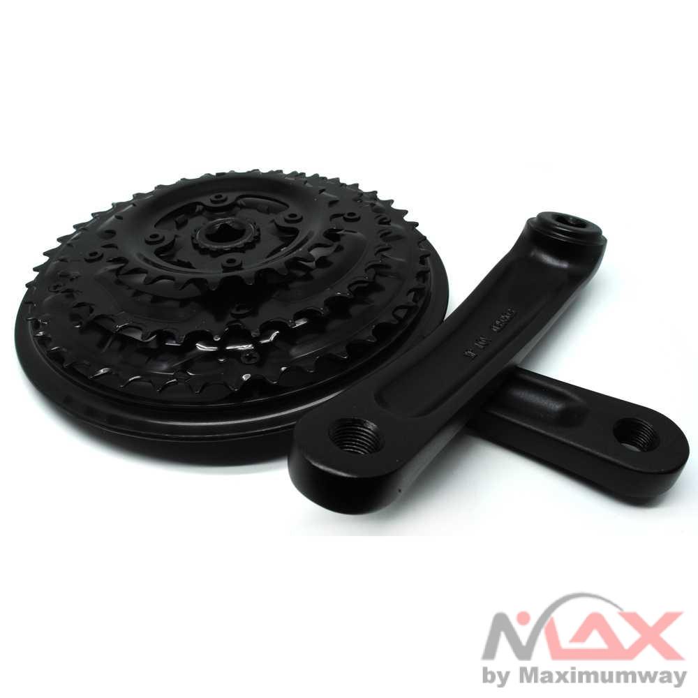 XINMA MX Gigi Crank Sprocket Sepeda 24T 34T 42T 7/8 Speed - JM311P Warna Hitam