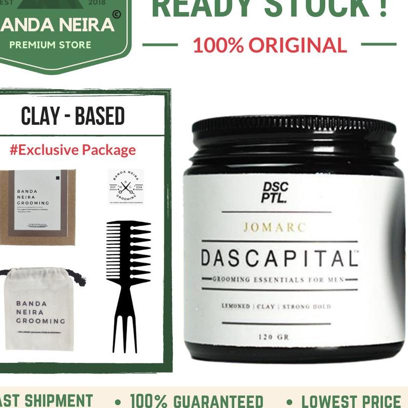 Kekinian - DASCAPITAL Jomarc Clay Pomade Original Lokal Murah !