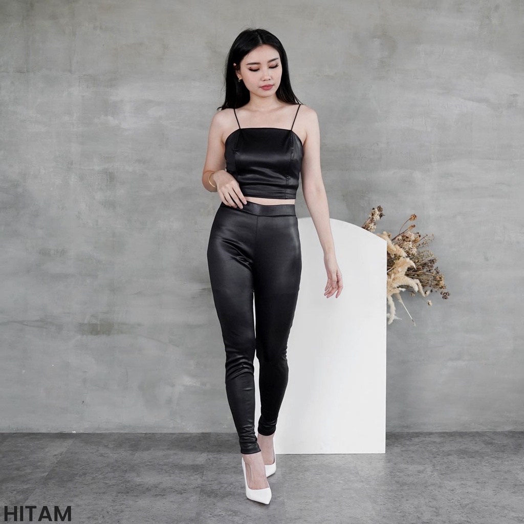 Legging Artificial Panjang Kulit Premium