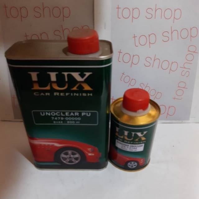 CAT VERNISH LUX CAR REFINISH UNOCLEAR PU GLOSS +HARDENER ISI 1LTR -PENTAPRIMA