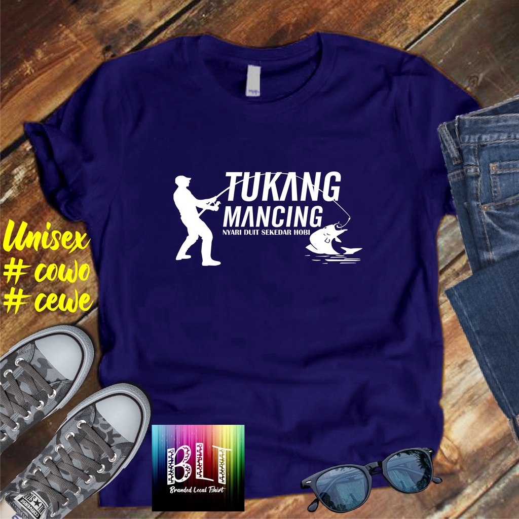 Promo Murah/Kaos Tukang Mancing Lm/KAOS EKSPRESI/KAOS HITS/KAOS BANDUNG/KAOS MURAH/KAOS DISTRO MURAH 2022 PAKAIAN PRIA PAKAIAN WANITA TREND KAOS