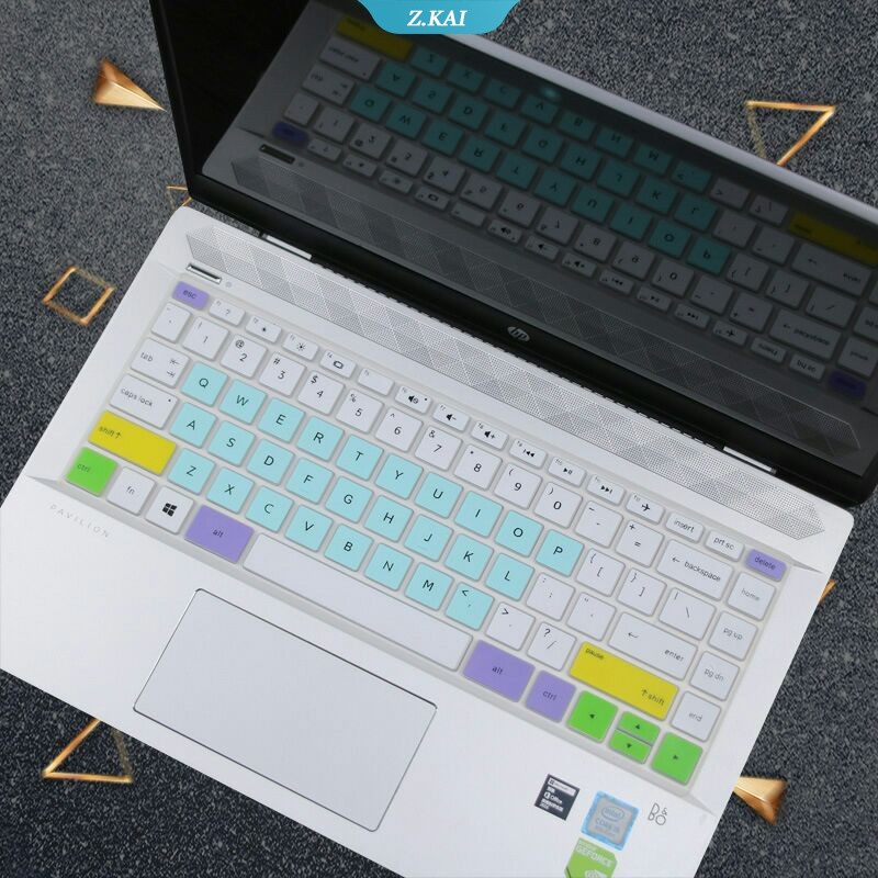 Cover Pelindung Keyboard Laptop Bahan Silikon Anti Air Untuk HP 14s pavillion / Envy 13 (ZK)