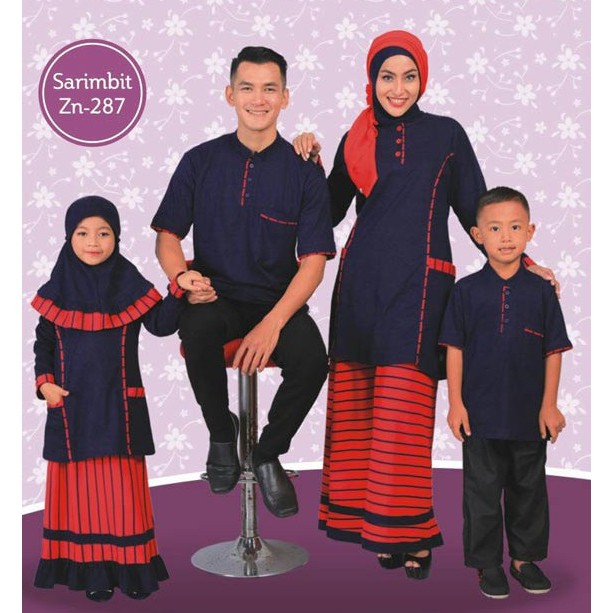 Pakaian Couple Muslim Baju sarimbit keluarga Zenitha-287