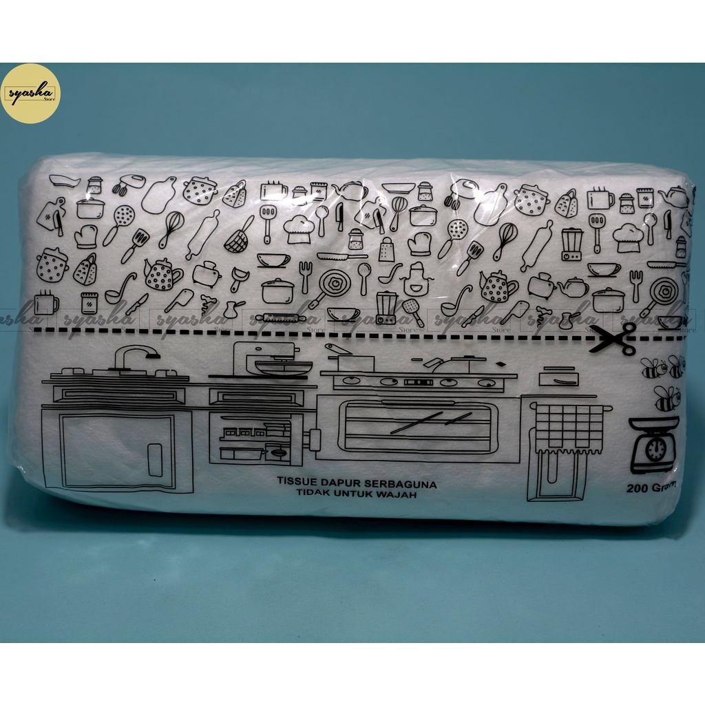 Tisu Tissue Dapur Napkin Putih Polos 200gr