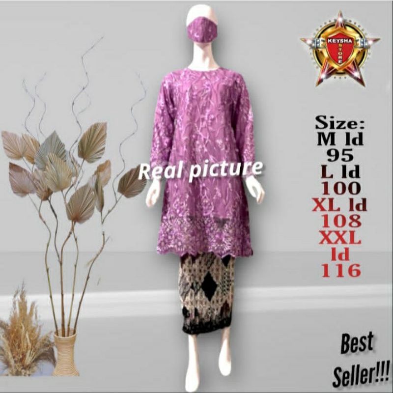 SET KEBAYA TUNIK MODERN / KEBAYA MODERN / ATASAN KEBAYA TUNIK / BAJU KEBAYA MODERN / KEBAYA MODERN /