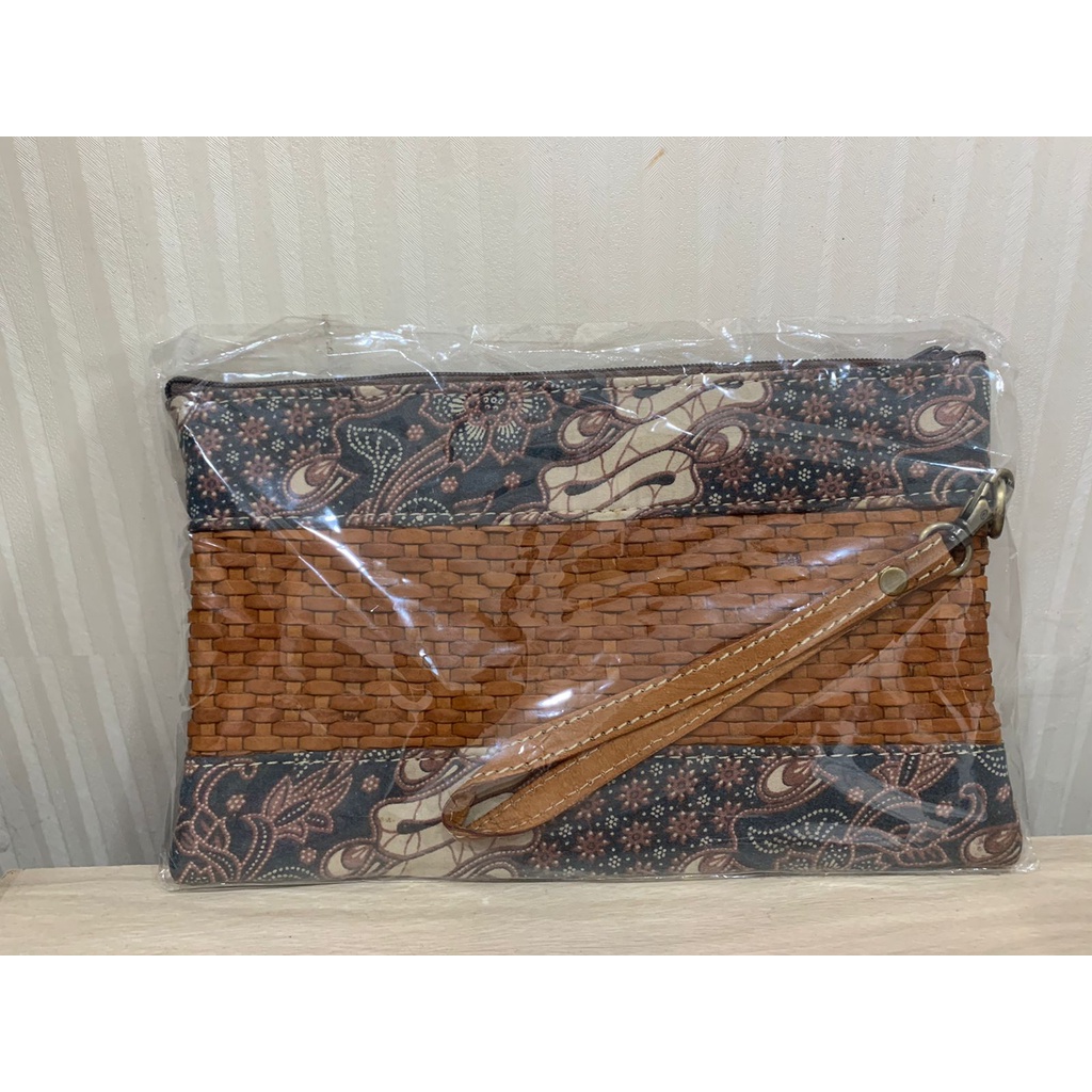 TAS KONDANGAN MOTIF BATIK COKLAT BAGUS DAN ELEGAN