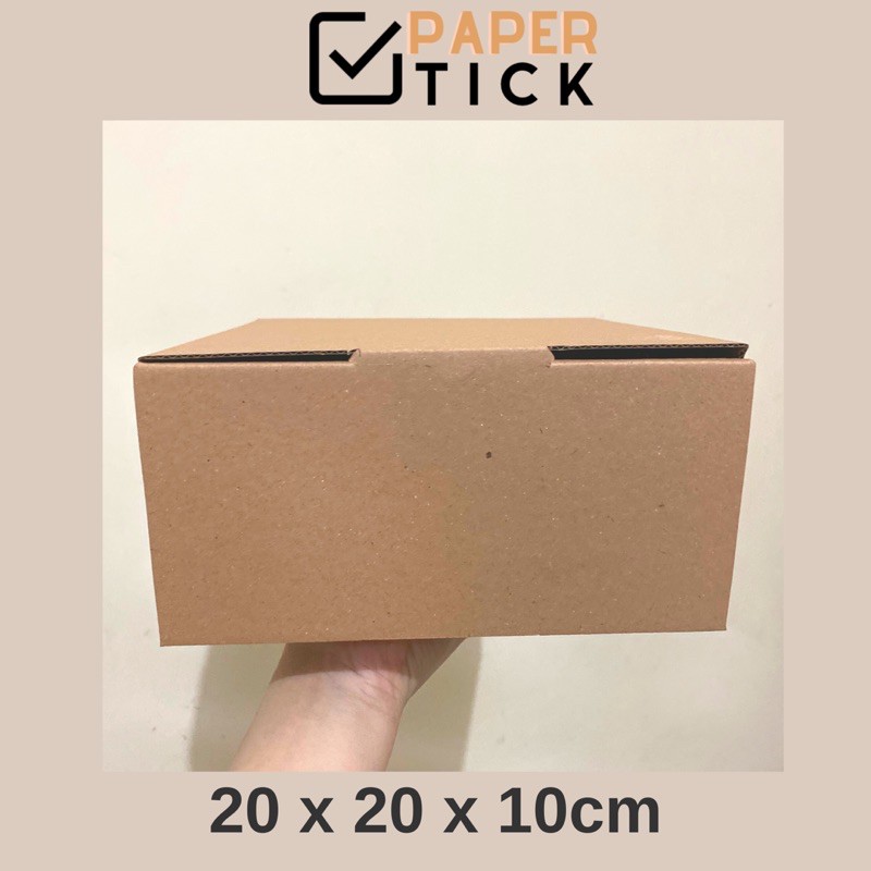 

20x20x10 CM Dus Kraft DC packaging Kemasan Kue Kardus Dos Coklat Box Corrugated Box Die Cut Tebal