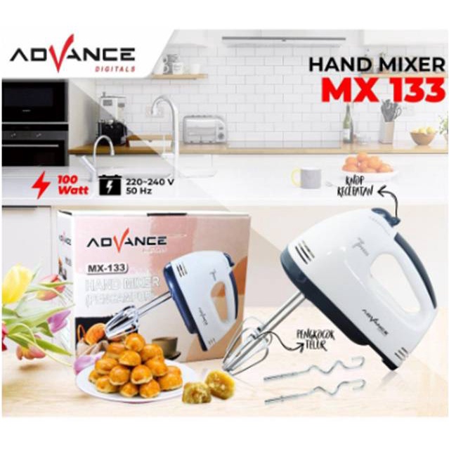 Hand mixer mx 133 Advance tangan pengocok pengaduk adonan telur mikser