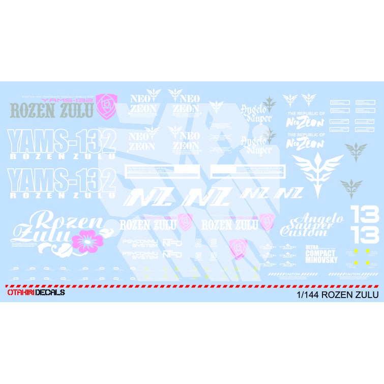 ROZEN ZULU NEW 144 New Decal Skala 144