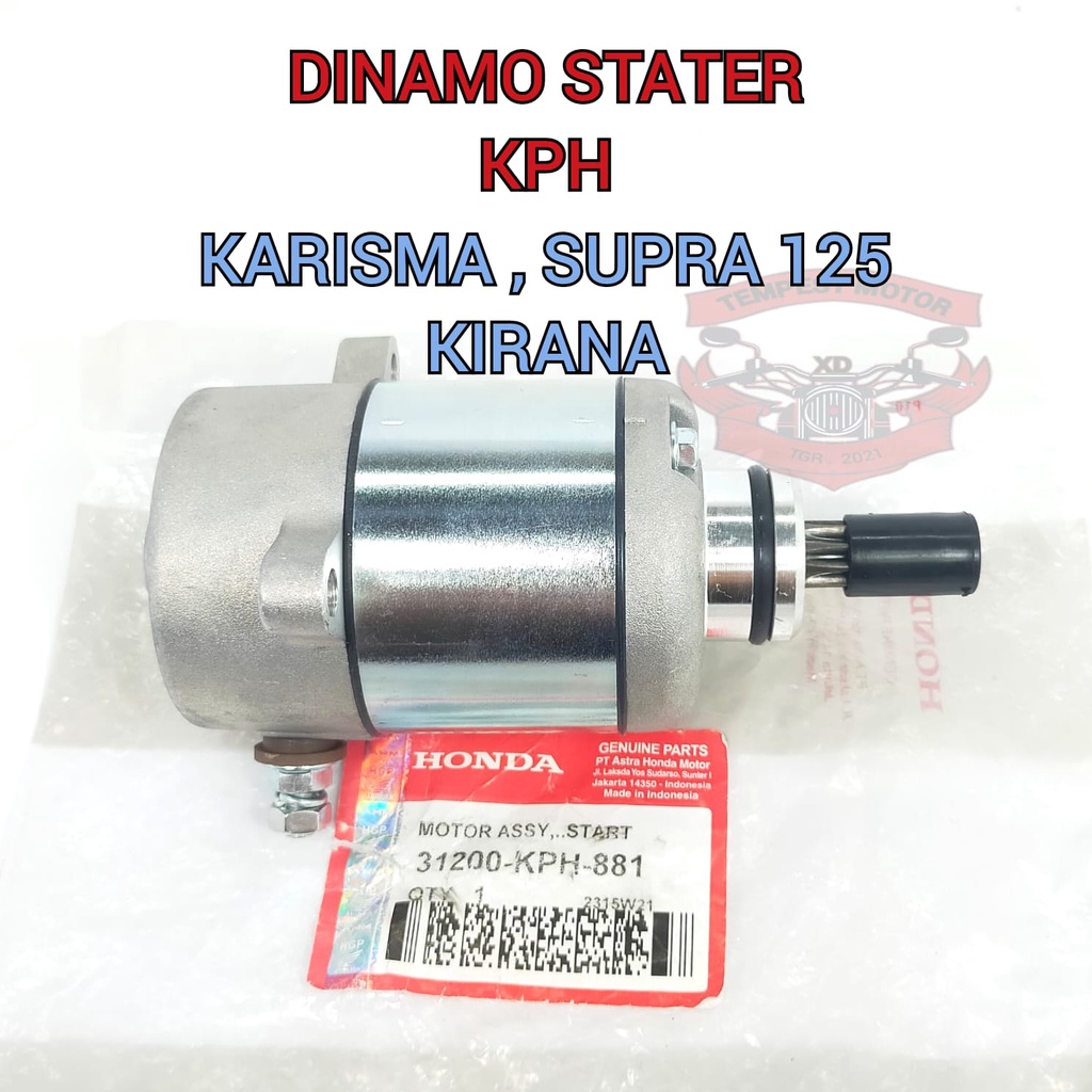 DINAMO STATER KARISMA DINAMO STARTER HONDA KPH DINAMO STATER SUPRA 125 DINAMO SETATER ORI KARISMA