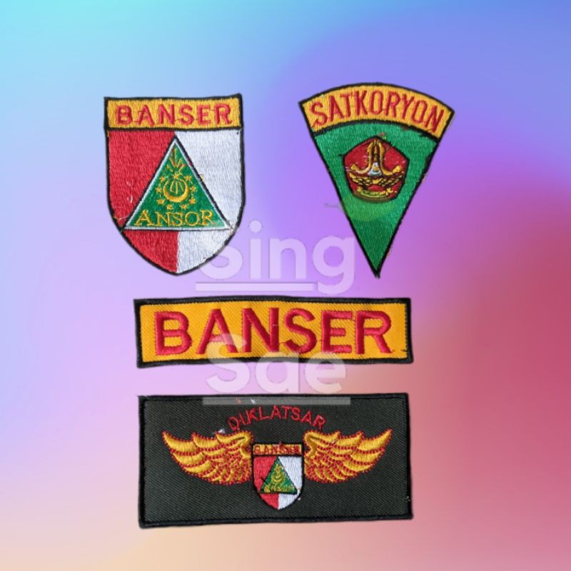 Bed BANSER /Logo BANSER /Atribut BANSER /Bordir BANSER