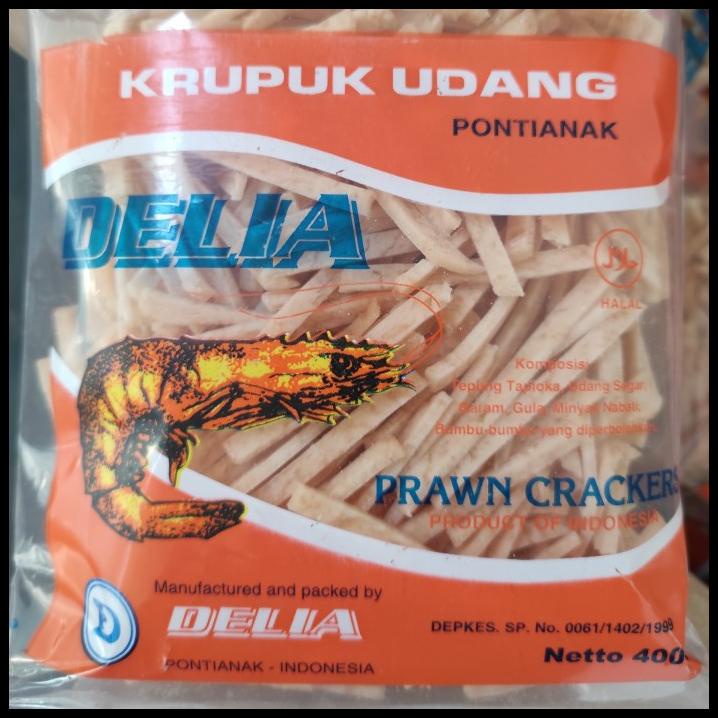 

Kerupuk Udang Delia Pontianak Bentuk Stik/Stick Berat Isi 400 Gram