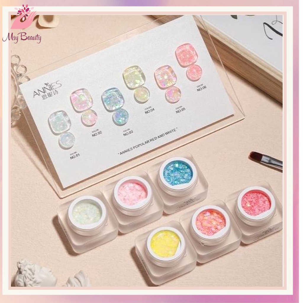 MSY  PAINTING Marshmallow Sequin Glue Nail Polish Gel/Gel Nail Polish UV LED Nail Art / Kutek /  Gel polish/ Kutek Gel UV LED Nail